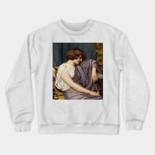 Briseis by John William Godward Crewneck Sweatshirt